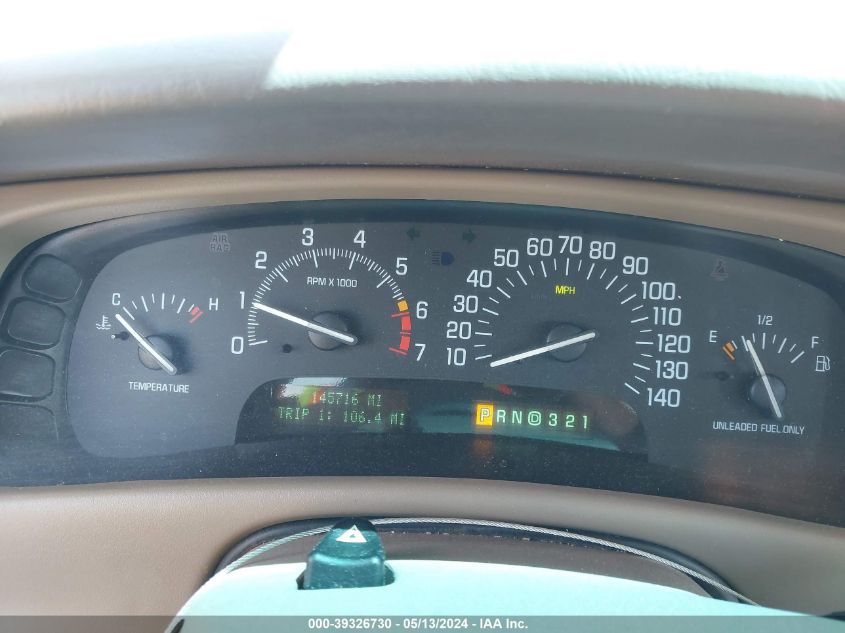 2001 Buick Park Avenue VIN: 1G4CW54K714273446 Lot: 39326730