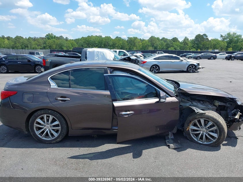2015 INFINITI Q50 PREMIUM/SPORT - JN1BV7AP3FM354467