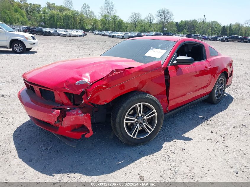 2012 Ford Mustang V6 Premium VIN: 1ZVBP8AM2C5286863 Lot: 39327206