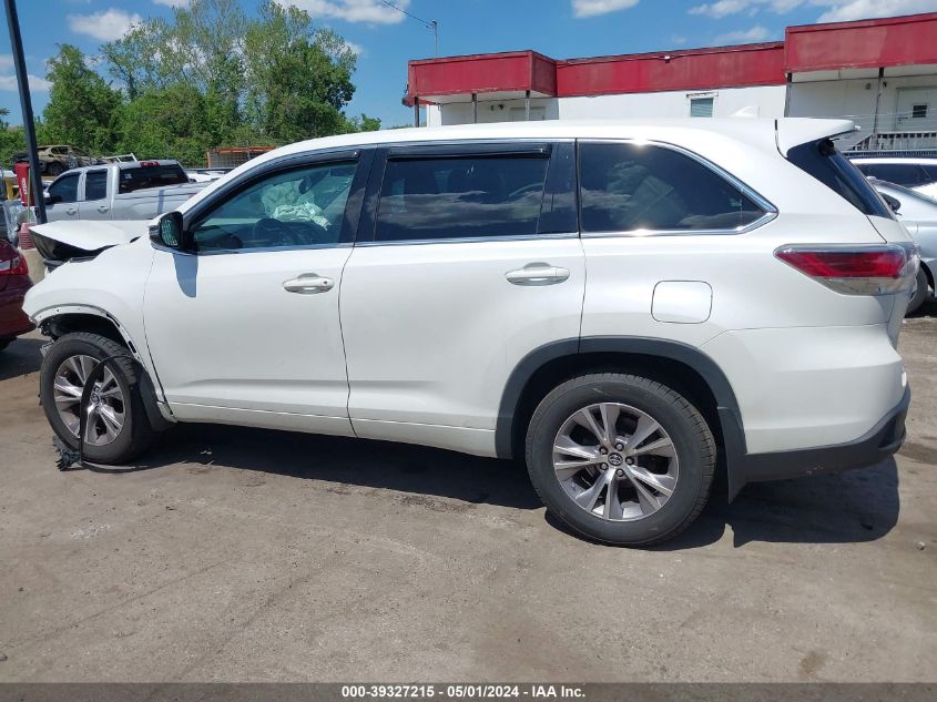 2016 Toyota Highlander Le Plus V6 VIN: 5TDBKRFH8GS284716 Lot: 39327215