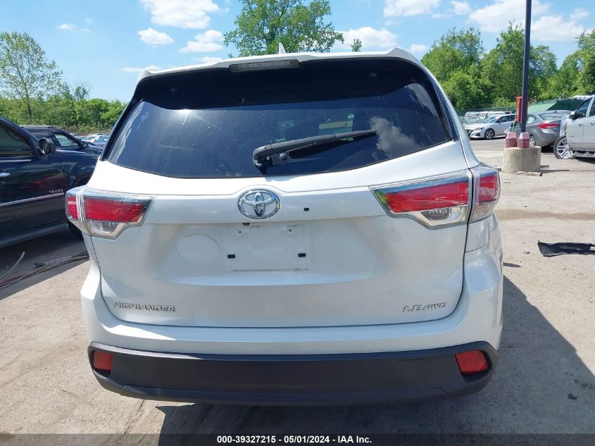 2016 Toyota Highlander Le Plus V6 VIN: 5TDBKRFH8GS284716 Lot: 39327215