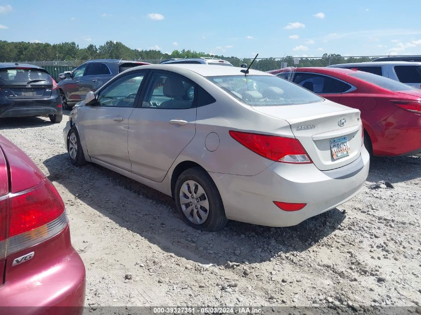 2016 Hyundai Accent Se VIN: KMHCT4AE3GU163343 Lot: 39327351