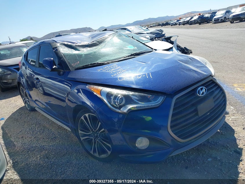 2016 Hyundai Veloster Turbo R-Spec VIN: KMHTC6AE5GU263648 Lot: 39327355