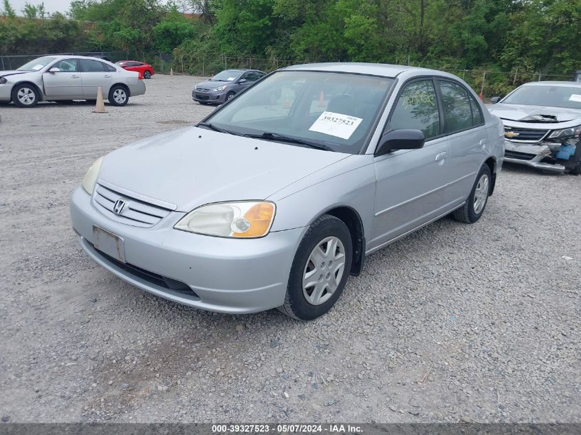 2003 Honda Civic Lx VIN: 1HGES16613L018173 Lot: 39327523