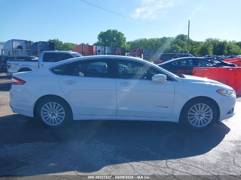 2013 Ford Fusion Hybrid Se VIN: 3FA6P0LU9DR164251 Lot: 39327537