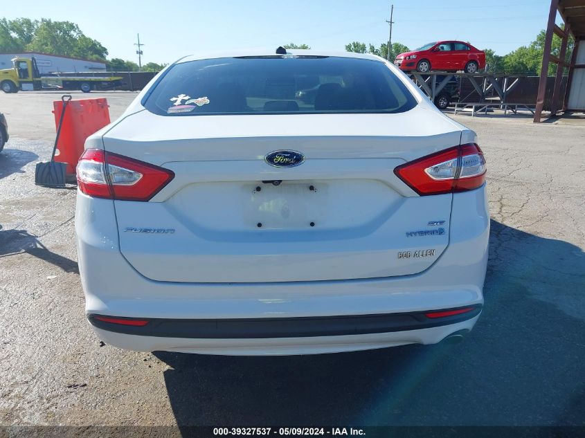 2013 Ford Fusion Hybrid Se VIN: 3FA6P0LU9DR164251 Lot: 39327537