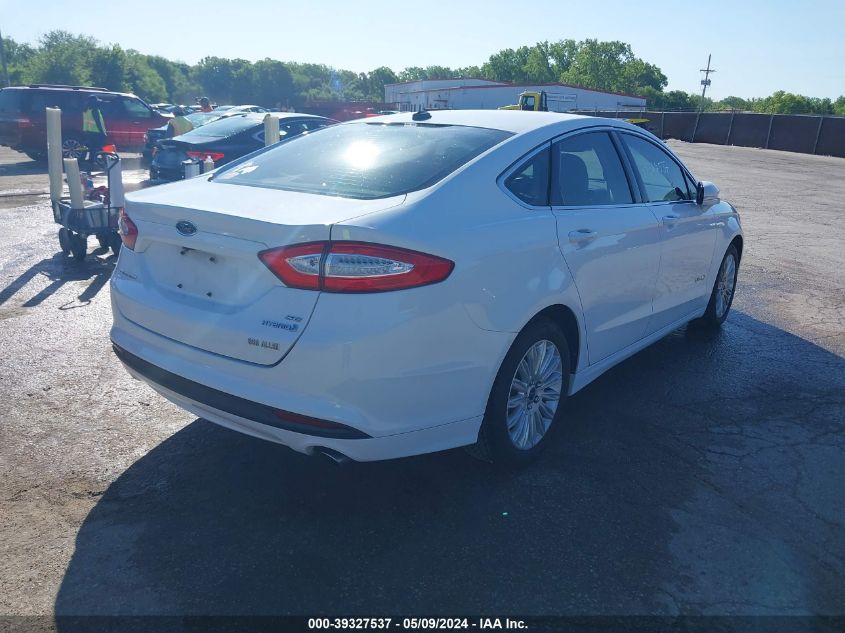 2013 Ford Fusion Hybrid Se VIN: 3FA6P0LU9DR164251 Lot: 39327537