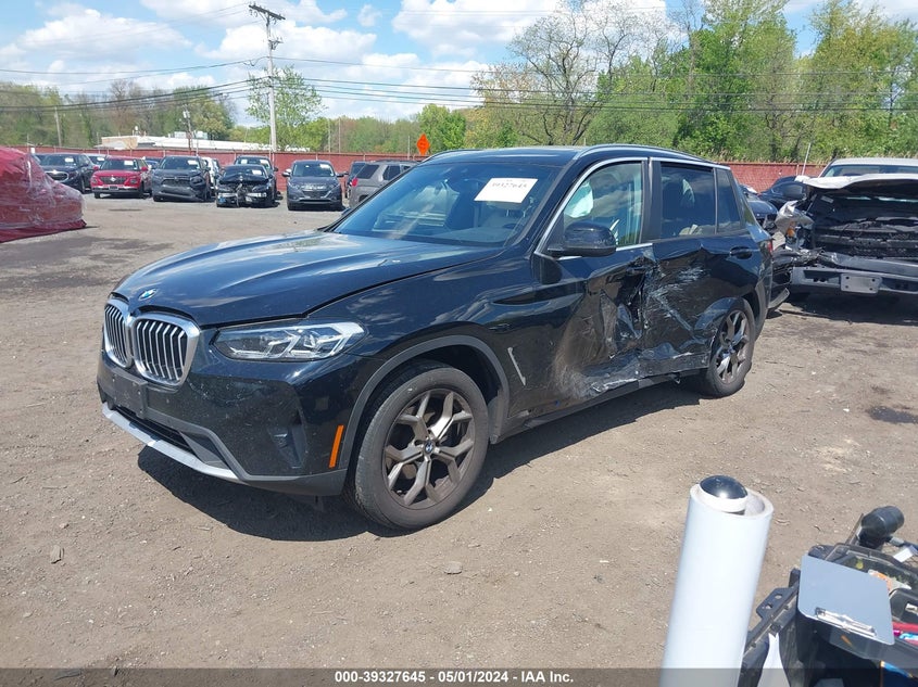 VIN 5UX53DP0XN9K11380 2022 BMW X3 XDRIVE30I