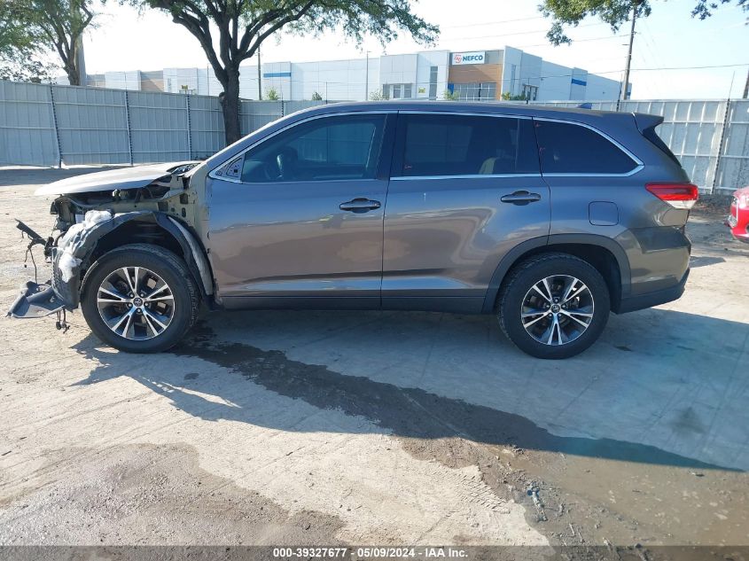 2017 Toyota Highlander Le Plus VIN: 5TDZZRFH3HS209417 Lot: 39327677