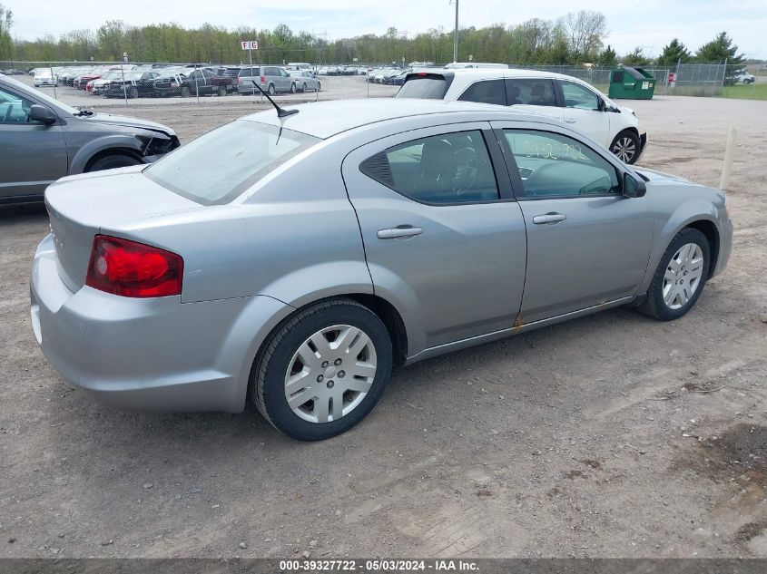 2013 Dodge Avenger Se VIN: 1C3CDZAB9DN646303 Lot: 39327722