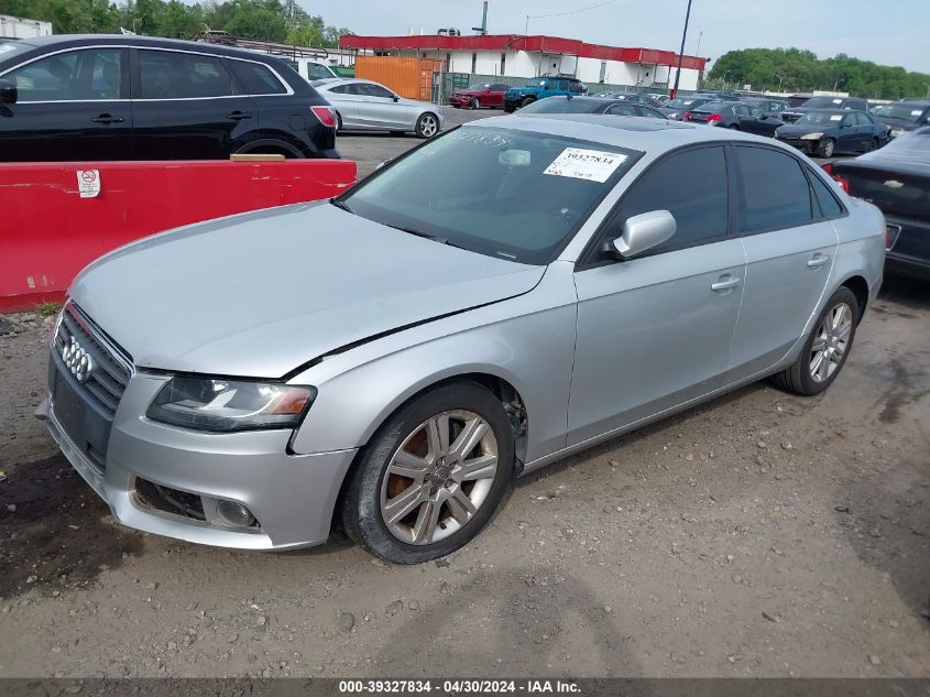 WAUDFAFLXAN006493 | 2010 AUDI A4