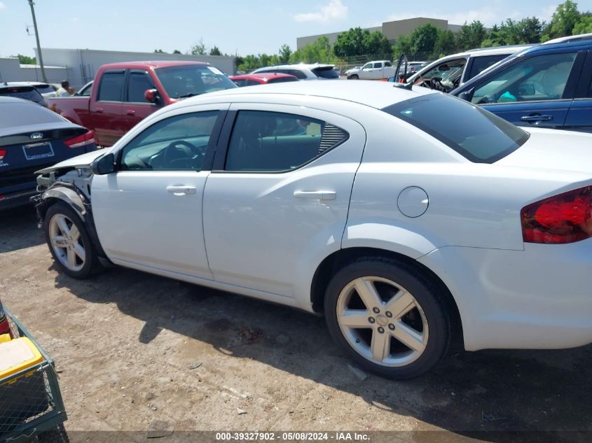 2013 Dodge Avenger Se VIN: 1C3CDZAB1DN662866 Lot: 39327902