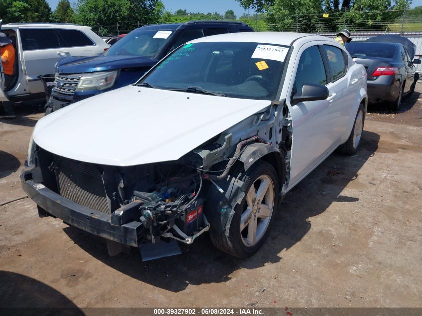 2013 Dodge Avenger Se VIN: 1C3CDZAB1DN662866 Lot: 39327902