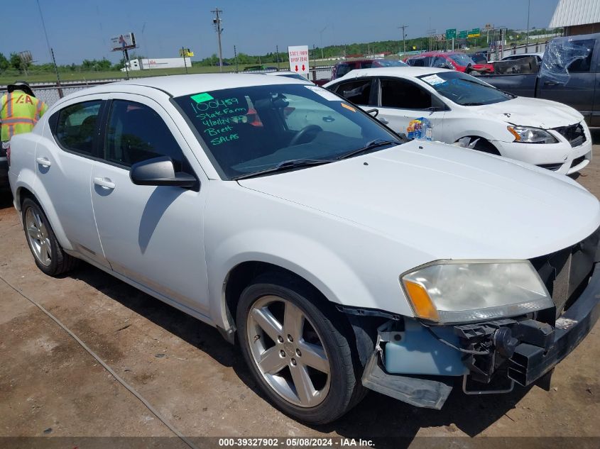 2013 Dodge Avenger Se VIN: 1C3CDZAB1DN662866 Lot: 39327902