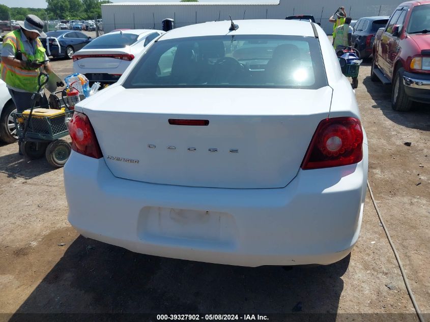 2013 Dodge Avenger Se VIN: 1C3CDZAB1DN662866 Lot: 39327902