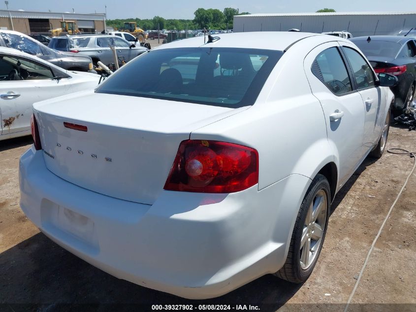 2013 Dodge Avenger Se VIN: 1C3CDZAB1DN662866 Lot: 39327902