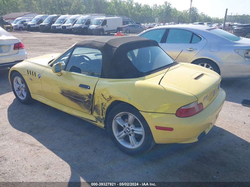2000 BMW Z3 2.3 VIN: WBACH9343YLF89418 Lot: 39327921