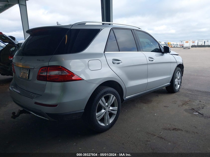 2014 Mercedes-Benz Ml 350 4Matic VIN: 4JGDA5HB9EA418037 Lot: 39327934