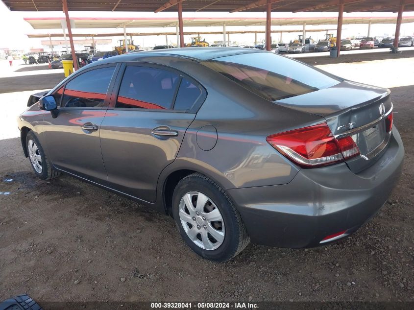 2013 Honda Civic Lx VIN: 19XFB2F54DE059732 Lot: 39328041