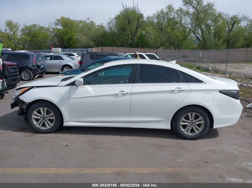 2014 Hyundai Sonata Gls VIN: 5NPEB4AC7EH838620 Lot: 39328105