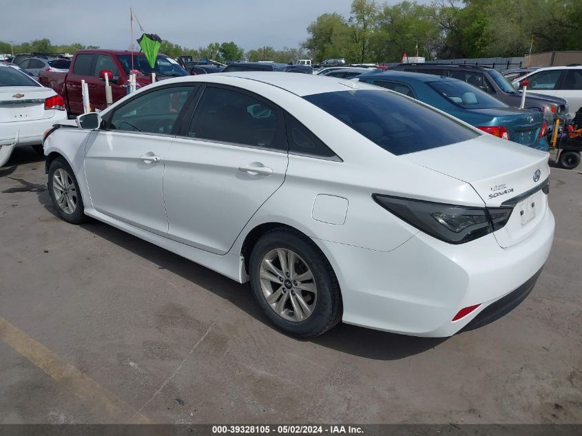 2014 Hyundai Sonata Gls VIN: 5NPEB4AC7EH838620 Lot: 39328105