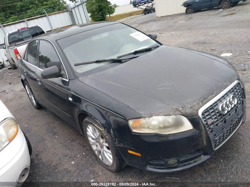 2008 Audi A4 2.0T/2.0T Special Edition VIN: WAUSF78E48A141524 Lot: 39328192