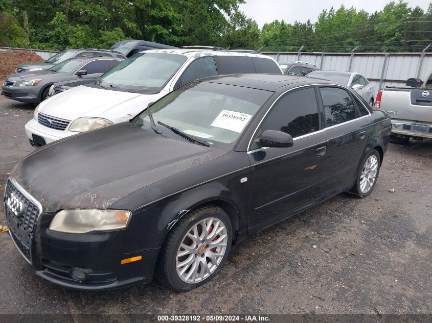 2008 Audi A4 2.0T/2.0T Special Edition VIN: WAUSF78E48A141524 Lot: 39328192