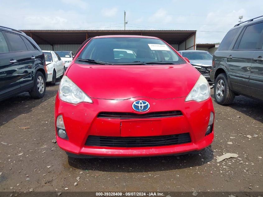 2012 Toyota Prius C Four VIN: JTDKDTB33C1026869 Lot: 39328408