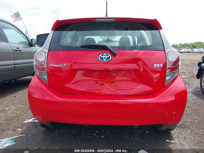 2012 Toyota Prius C Four VIN: JTDKDTB33C1026869 Lot: 39328408