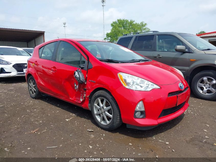 2012 Toyota Prius C Four VIN: JTDKDTB33C1026869 Lot: 39328408