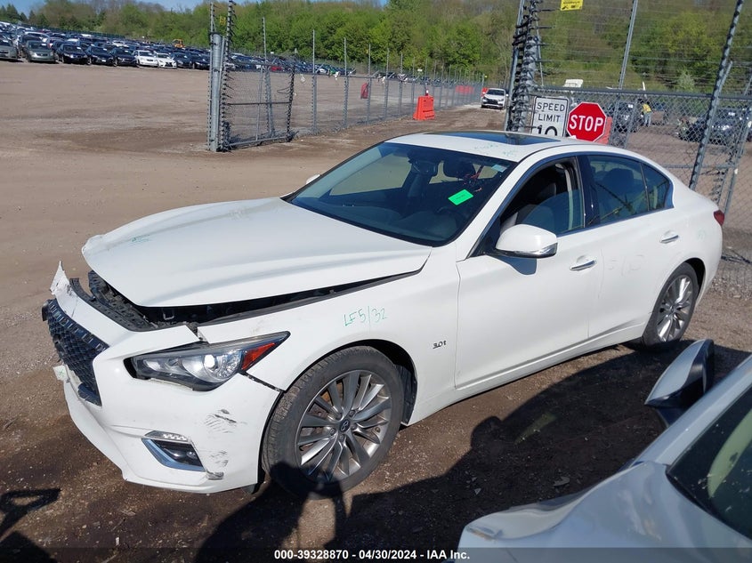 VIN JN1EV7AR6JM440332 2018 INFINITI Q50 3.0T LUXE
