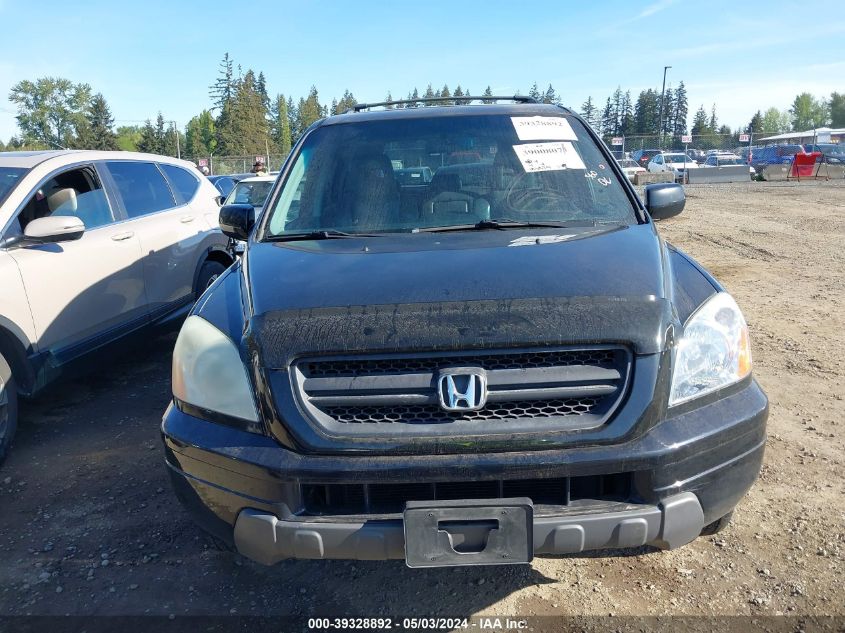 2005 Honda Pilot Ex-L VIN: 2HKYF18745H551678 Lot: 39328892