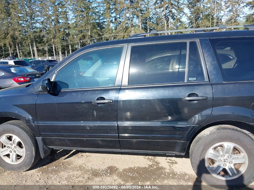 2005 Honda Pilot Ex-L VIN: 2HKYF18745H551678 Lot: 39328892