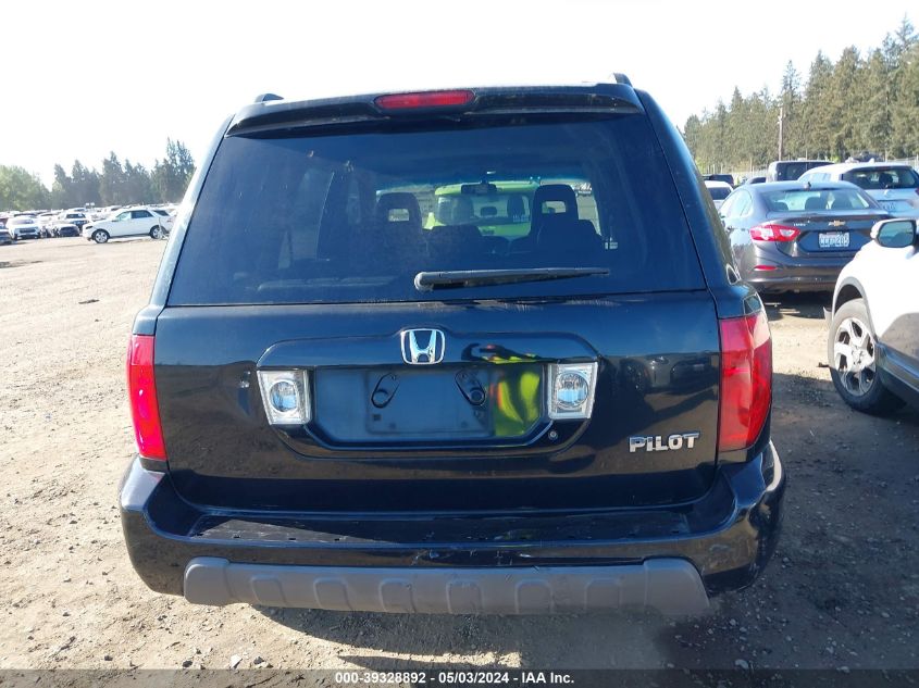 2005 Honda Pilot Ex-L VIN: 2HKYF18745H551678 Lot: 39328892