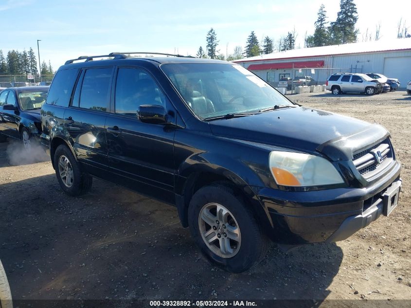 2005 Honda Pilot Ex-L VIN: 2HKYF18745H551678 Lot: 39328892