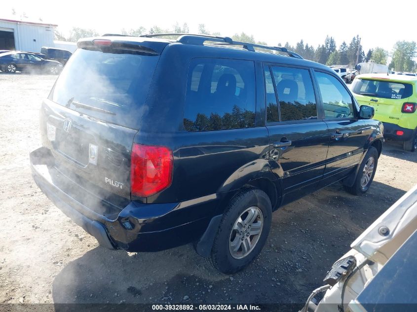 2005 Honda Pilot Ex-L VIN: 2HKYF18745H551678 Lot: 39328892