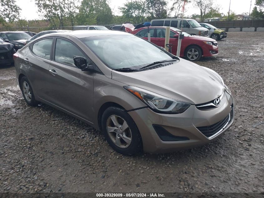 2015 Hyundai Elantra Se VIN: 5NPDH4AE8FH587765 Lot: 39329009