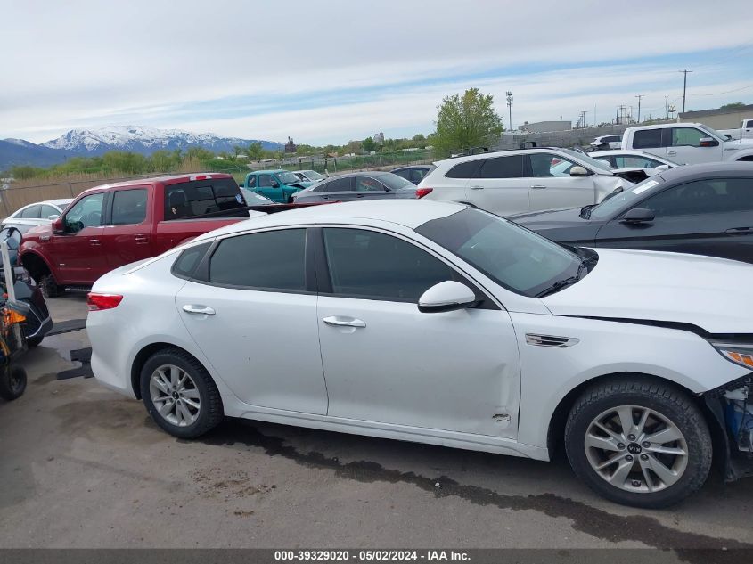 2018 Kia Optima Lx VIN: 5XXGT4L36JG221539 Lot: 39329020