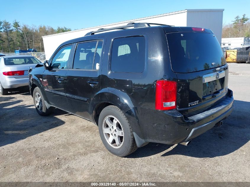 2011 Honda Pilot Touring VIN: 5FNYF4H99BB027746 Lot: 39329140