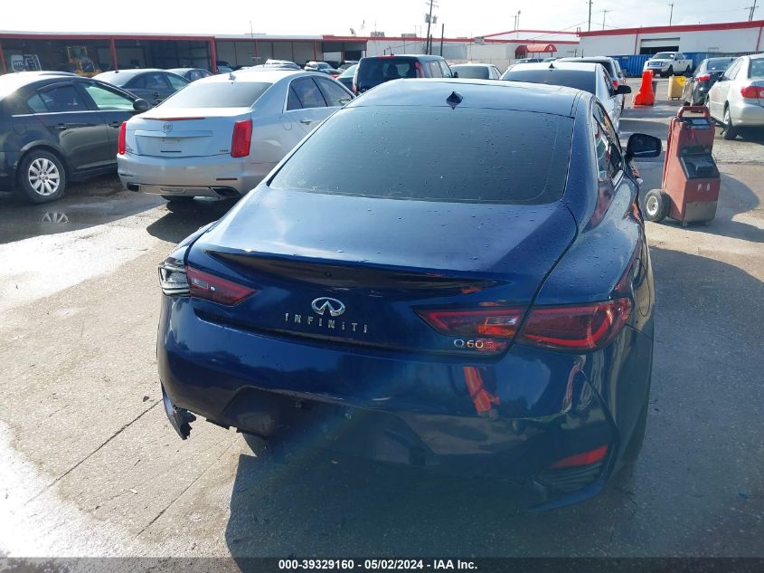 2017 Infiniti Q60 3.0T Red Sport 400 VIN: JN1FV7EKXHM610946 Lot: 39329160