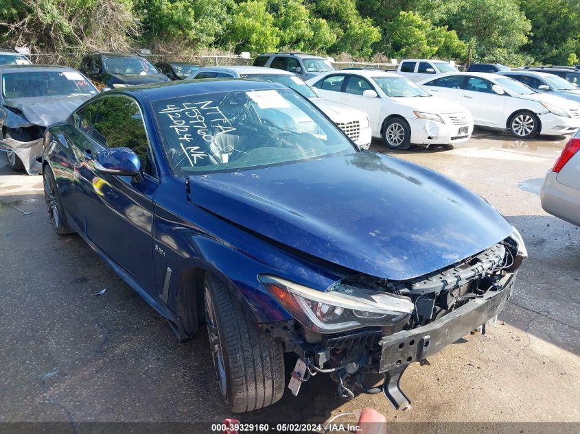 2017 Infiniti Q60 3.0T Red Sport 400 VIN: JN1FV7EKXHM610946 Lot: 39329160