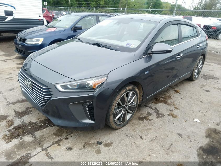 2019 Hyundai Ioniq Hybrid Limited VIN: KMHC05LC4KU110346 Lot: 39329275