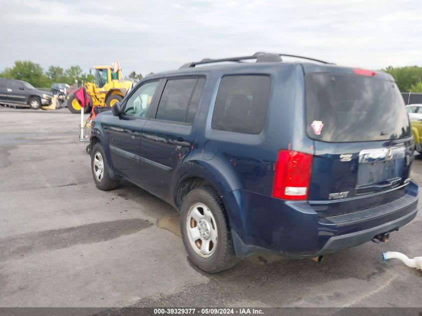 2011 Honda Pilot Lx VIN: 5FNYF4H21BB018395 Lot: 39329377