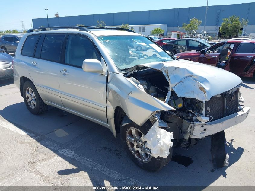 2006 Toyota Highlander V6 VIN: JTEDP21A660101094 Lot: 39329486