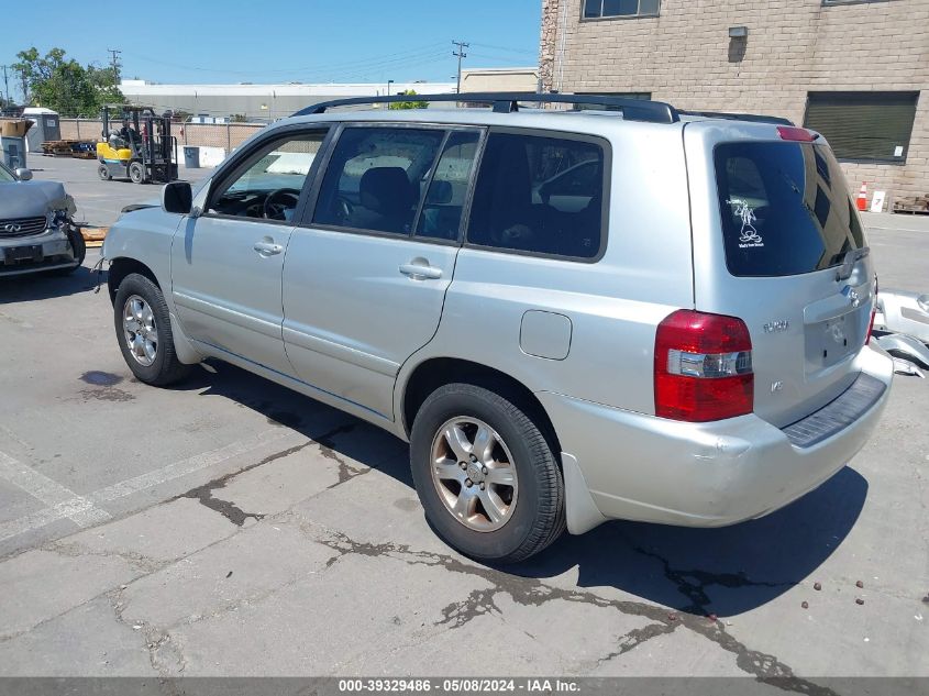 2006 Toyota Highlander V6 VIN: JTEDP21A660101094 Lot: 39329486