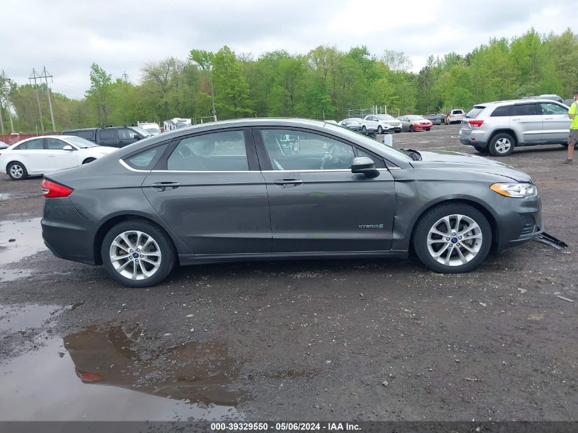 2019 Ford Fusion Hybrid Se VIN: 3FA6P0LU3KR266853 Lot: 39329550