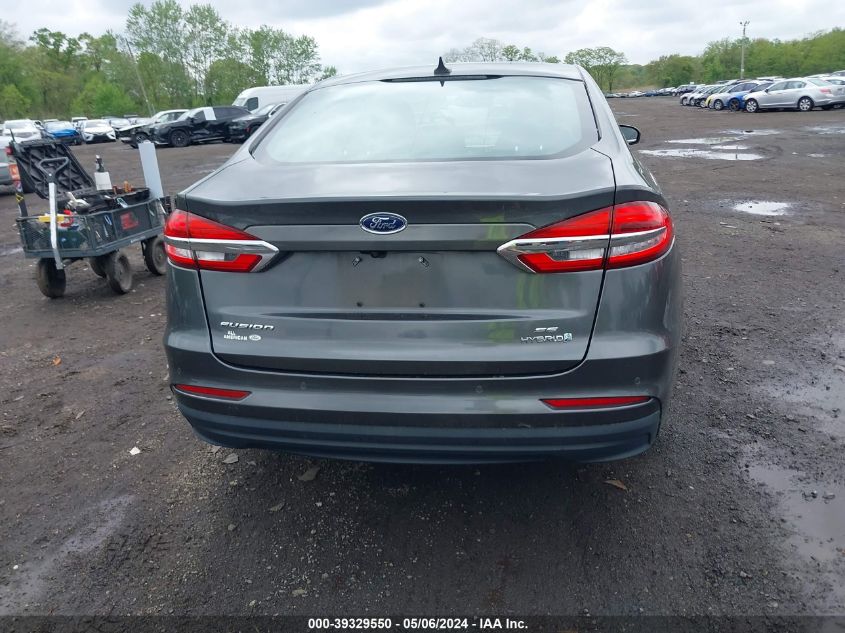 2019 Ford Fusion Hybrid Se VIN: 3FA6P0LU3KR266853 Lot: 39329550