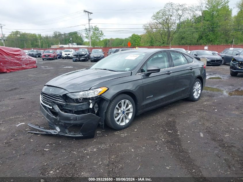 2019 Ford Fusion Hybrid Se VIN: 3FA6P0LU3KR266853 Lot: 39329550