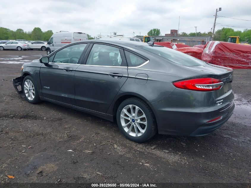 2019 Ford Fusion Hybrid Se VIN: 3FA6P0LU3KR266853 Lot: 39329550