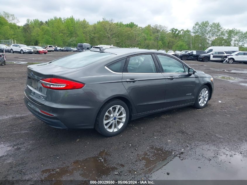 2019 Ford Fusion Hybrid Se VIN: 3FA6P0LU3KR266853 Lot: 39329550